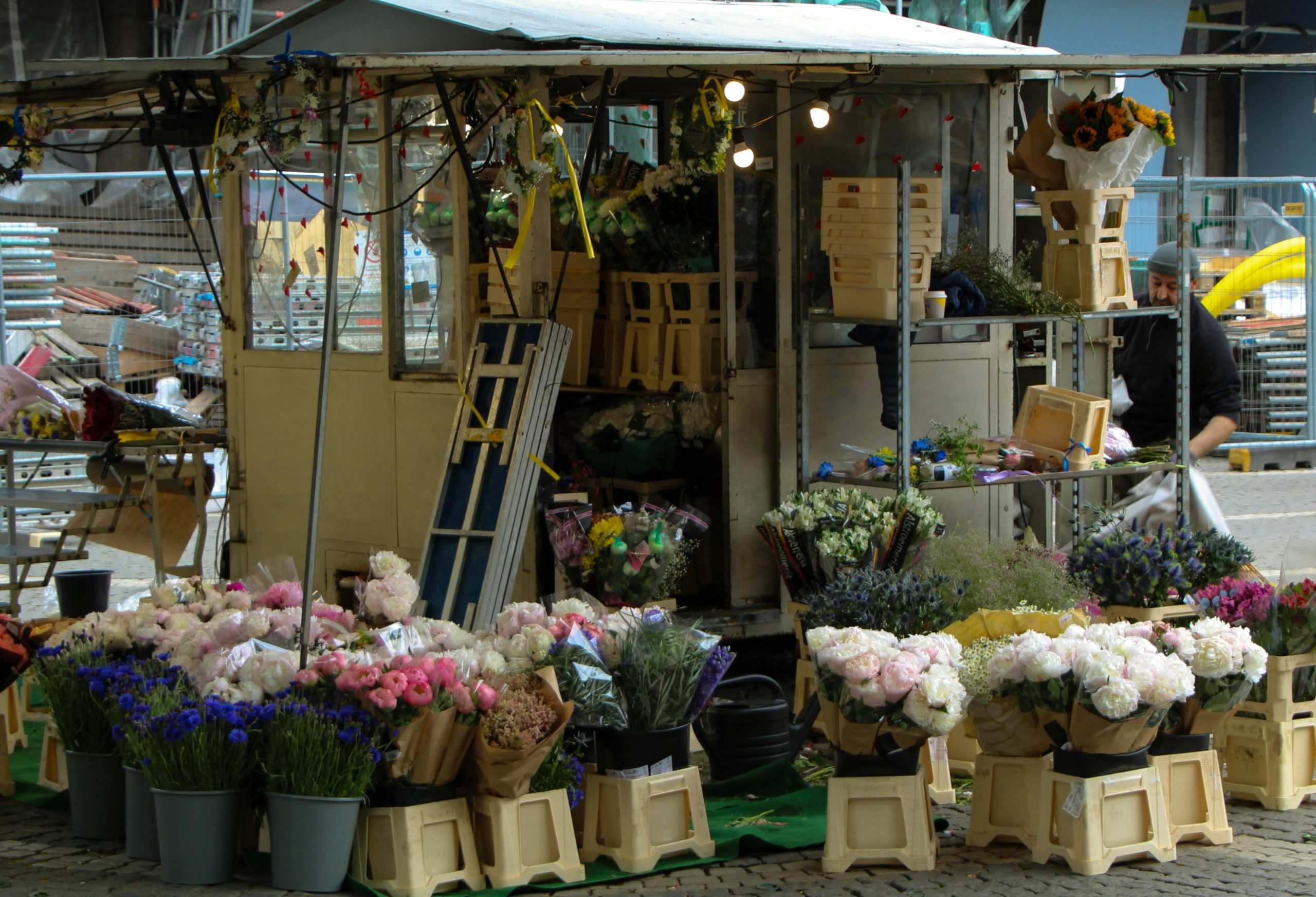 Marché aux fleurs fraiches à Versailles