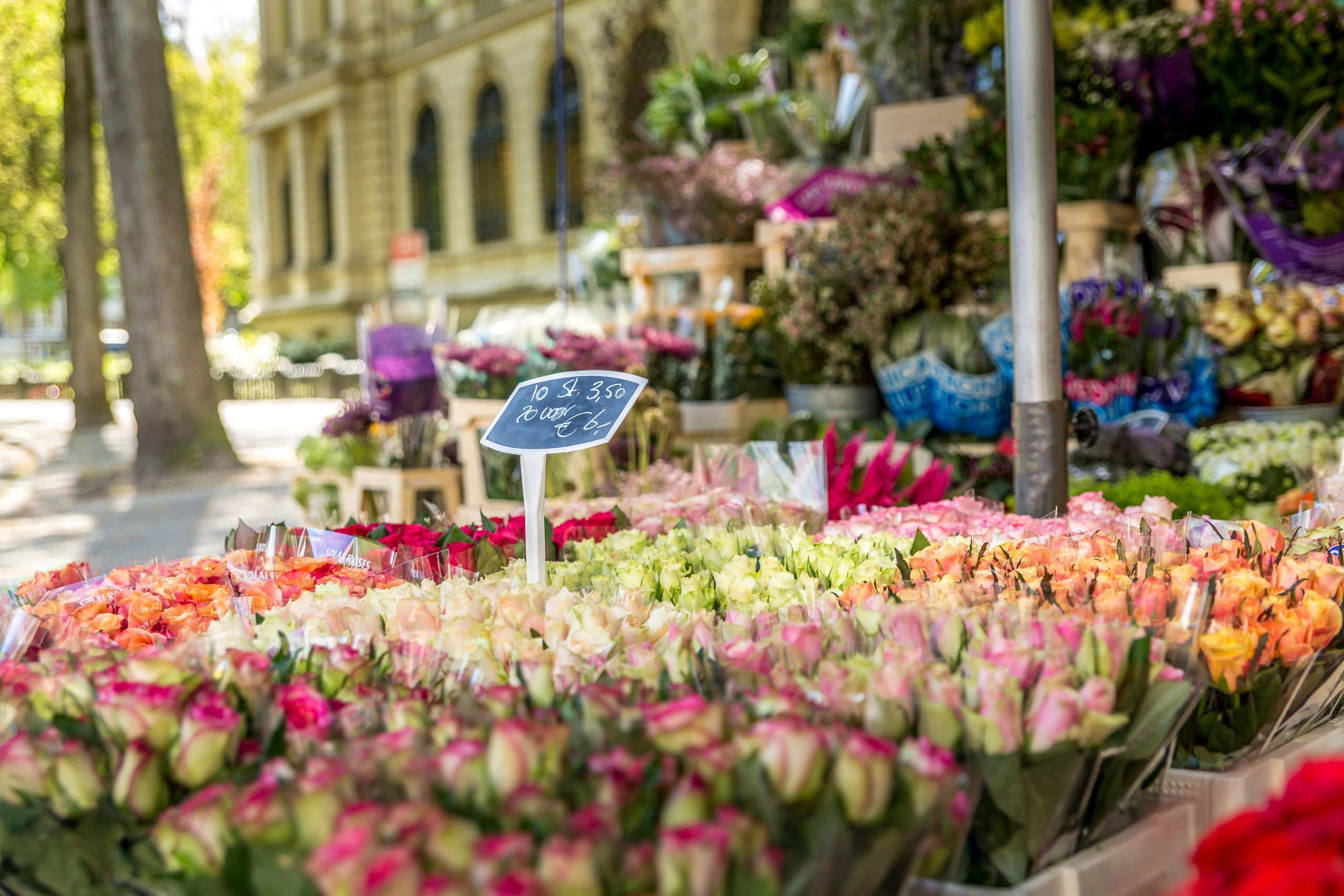 Producteurs locaux au marché de Versailles